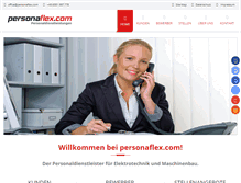 Tablet Screenshot of personaflex.com